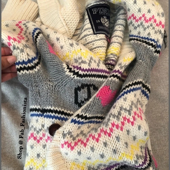 Victoria’s Secret PINK plush cardigan sweater size small - Picture 13 of 16